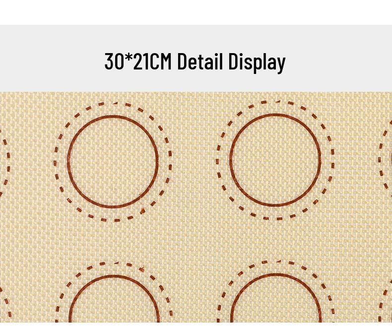Silicone Fiberglass Kneading & Baking Mat for Cookies & Macarons
