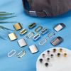 40 Set 5 Colors Stainless Steel Cap Buckle Adjustment Hat Cap Clip Buckle Closures for Hats Backpack Bag Straps Repair