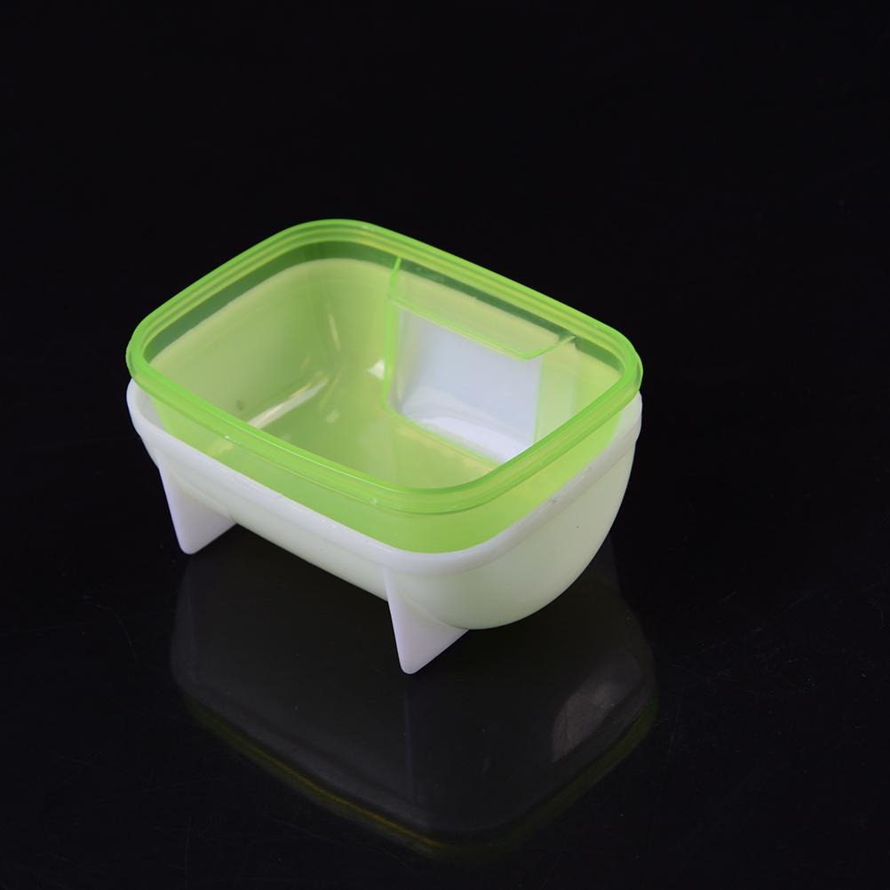 Pet Hamster Bathroom Bath Sand Room Sauna Toilet Cage Sand Baths Clear Plastic
