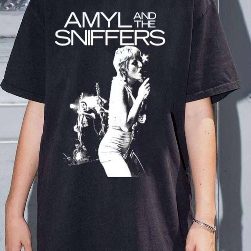NEUES Amyl and the Sniffers Band schwarzes T-Shirt Unisex S-5XL 1F1813