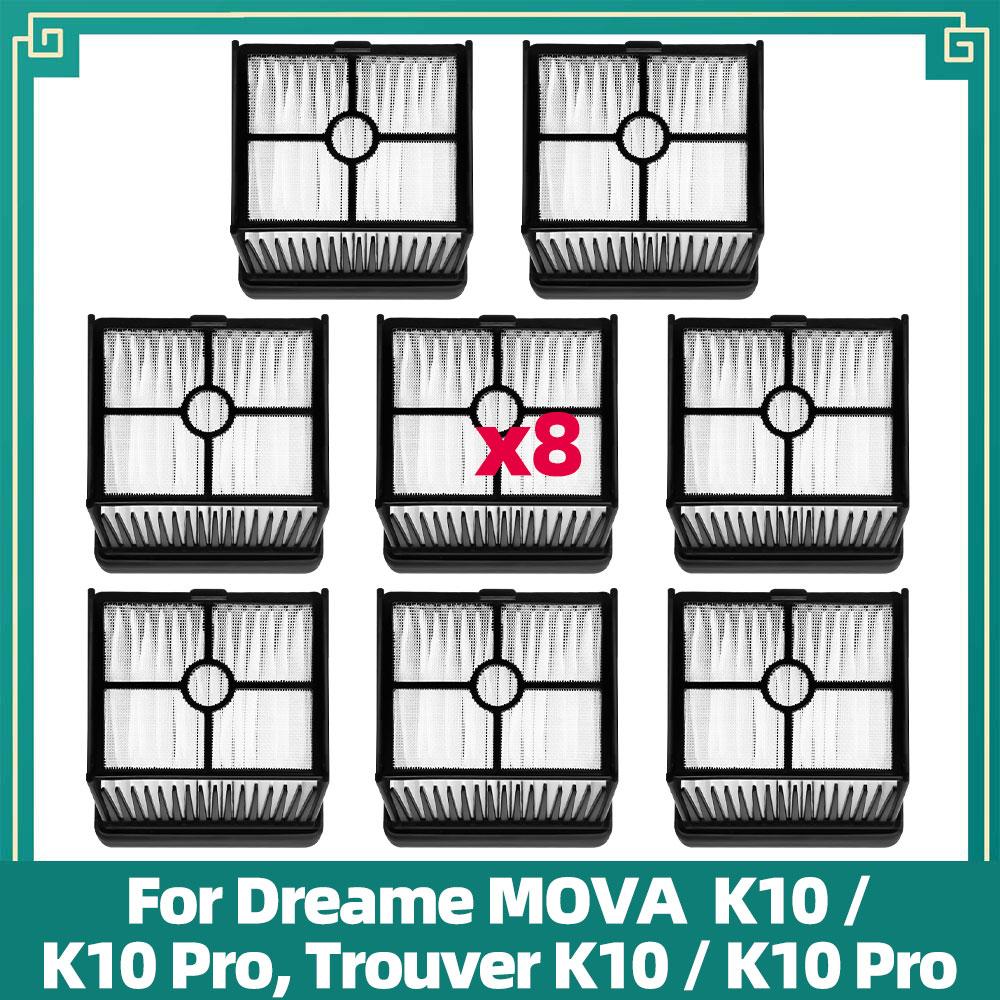 Kompatibel für MOVA K10 / K10 Pro, Trouver K10 / K10 Pro Staubsauger Ersatz-Kits Walze Hauptbürste HEPA-Filter Teile