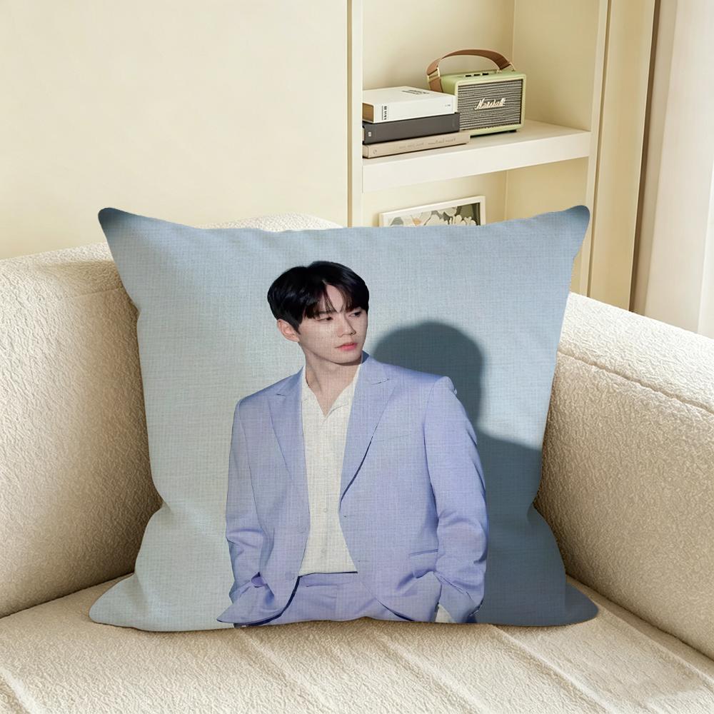 L-Lee Jun-Young Cushion Cover Natural Linen Pillowcase Set, All-In-One Decor For Sofa, Bedroom & Chair