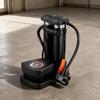 Compact Bike Foot Pump | Wide Non-Slip Pedal, Double Cylinder Pump,