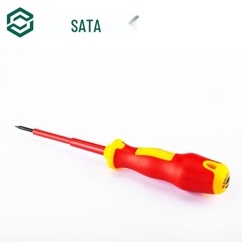 SATA T-Series VDE Insulated Slotted Screwdriver 4x100MM