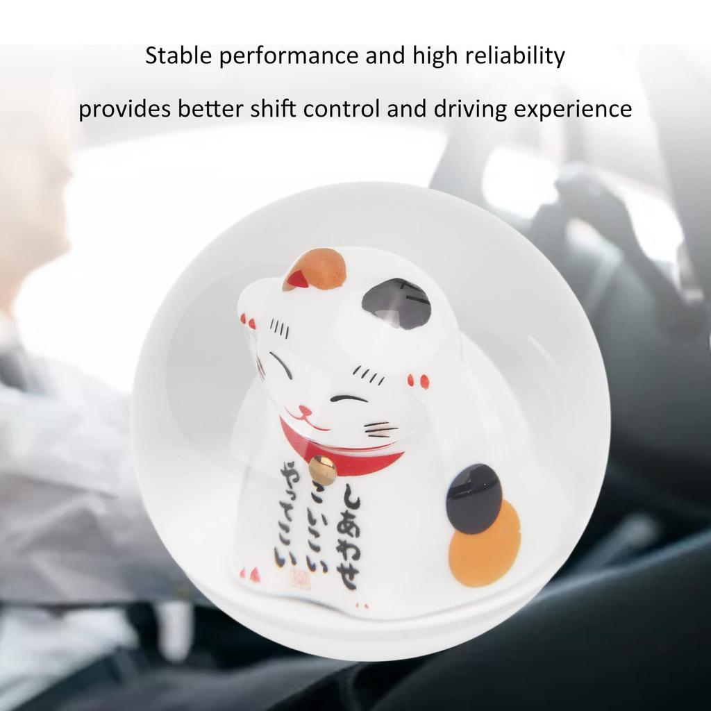 Gear Shift Knob, Majatou Gear Stick Shift Knob Universal Lucky Cat Gear Shift Knob