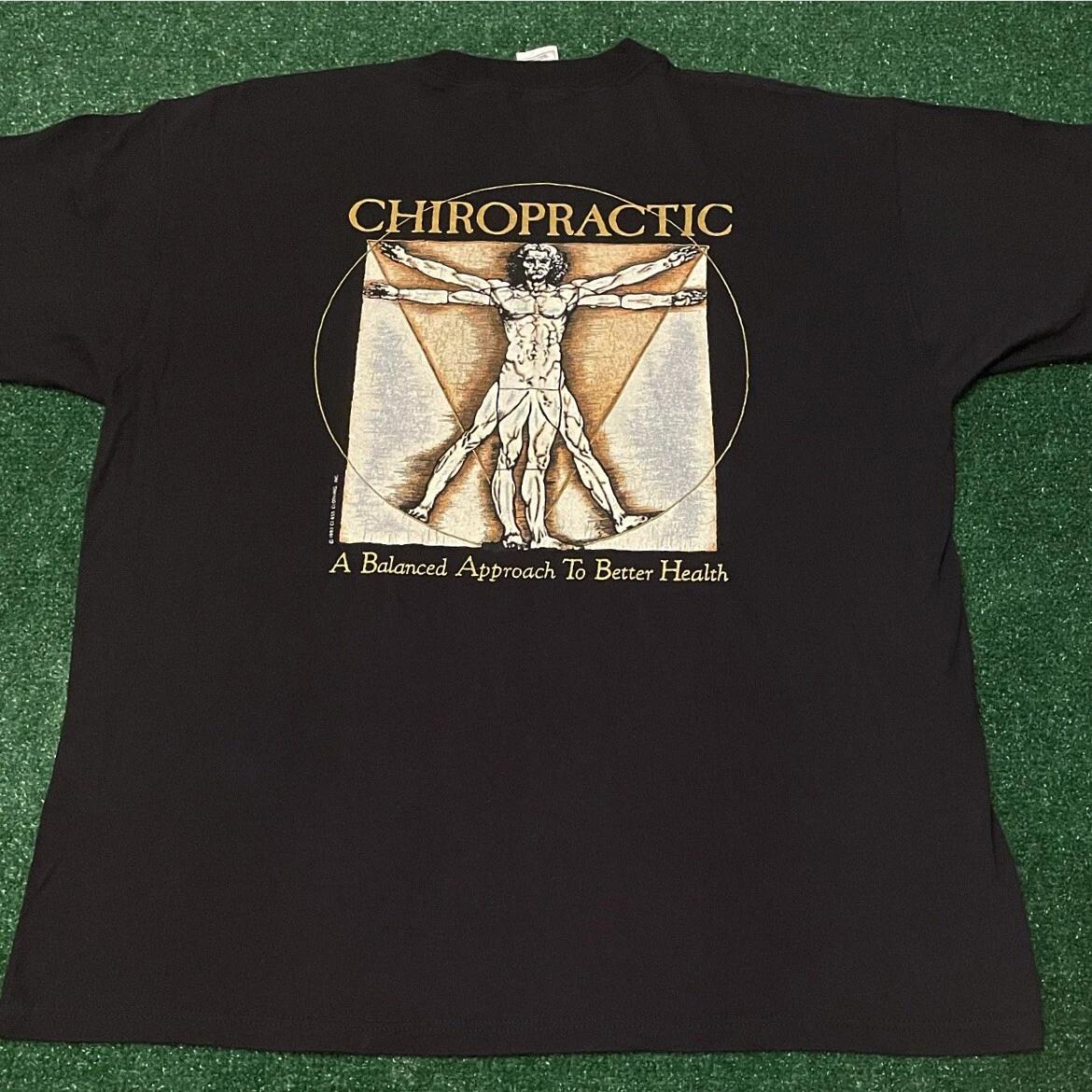 VTG 90s Balance Approach To Health Chiropactic Vintage 1993 Art Tee Shirt XL XL