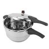 Pressure Cooker with Steaming Rack Stainless Steel Pressure Canner Compatible with Gas Induction