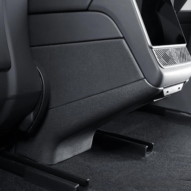For Tesla Model Y Juniper 2025 Back Kick Panel Cover TPE Rear Seat Child Anti-Kick Board Anti Dirty Kickproof Mats Accessories