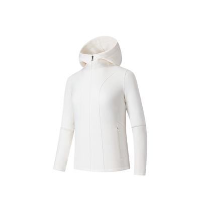 Anta Champion All-Weather Serie Kapuzen-Reißverschluss-Fleece Slim Fit Warme Jacke Damenjacken 162540709-1
