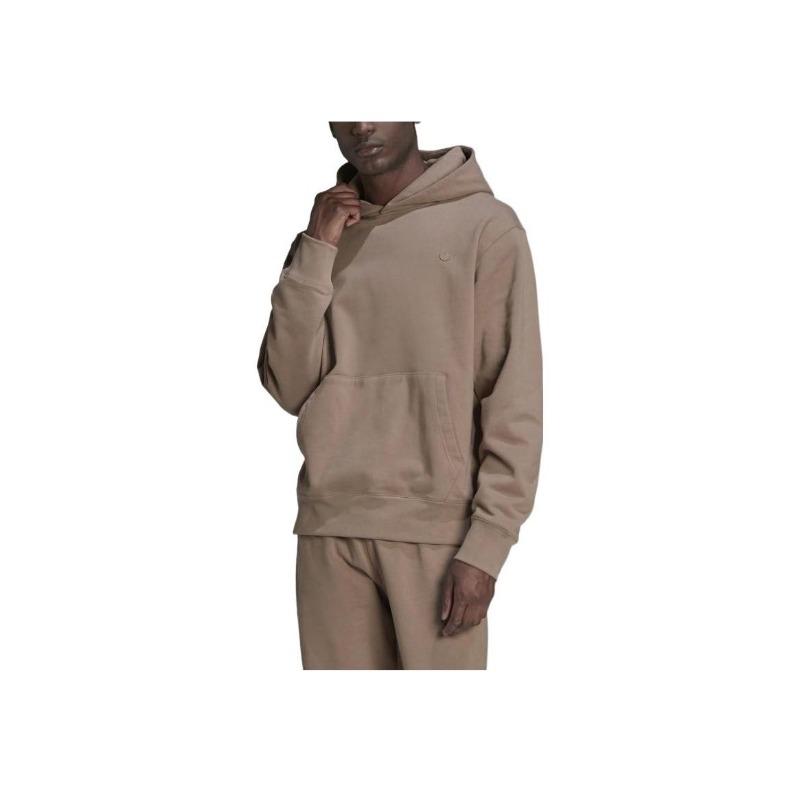 adidas Originals Trefoil Solid Color Hoodie Sweatshirt Men Tops Brown HN6932