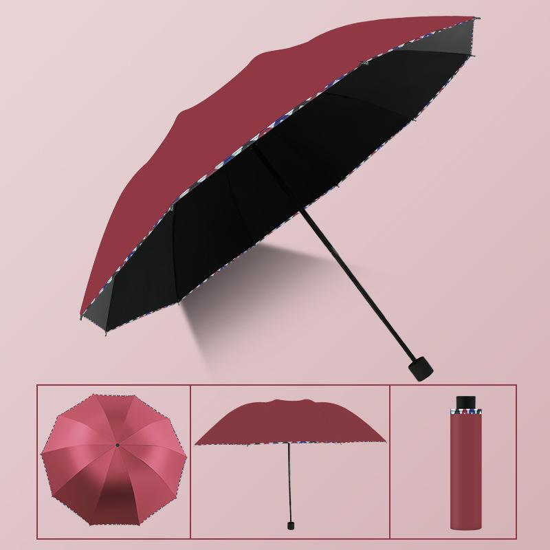 High-End Vinyl Oversized Umbrella, Reinforced and Thickened, Dual-Purpose for Sun and Rain, Suitable for Two to Three People, Unisex, Sunshade and