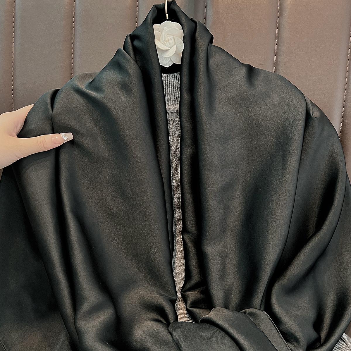

New solid-colour scarf for women: soft, comfortable and silky satin long scarf. Fashionable and versatile shawl. 90*180cm