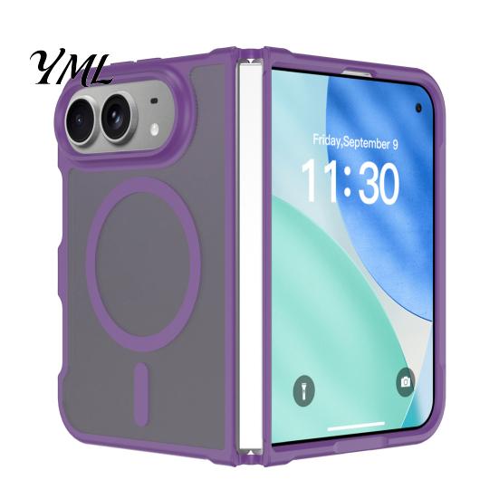 Clear Protective Case for IPhone Magnetic Matte Phone iPhone 2026 New, Full Hinge Durable Transparent Protection, Not Yellowing Military-Grade