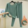 Women's German Velvet Thermal Underwear Set: Plus Size, Thickened, Brushed for Autumn/Winter