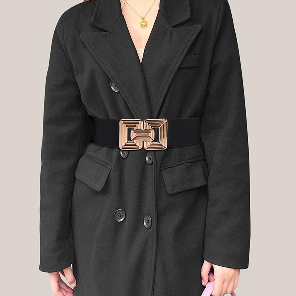 Stretch Belt for Women Ladies Dress Corset Fashion Female Stretch Belt with Alloy Buckle for Banquet Dress Decorations