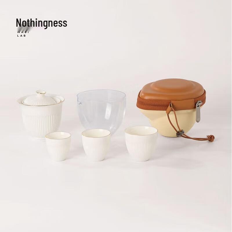 Wuwaju Silver Bell Ceramic Travel Tea Set