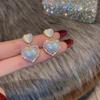2022 French Mermaid Shell and Cat's Eye Silver Earrings: Elegant, High-End Style