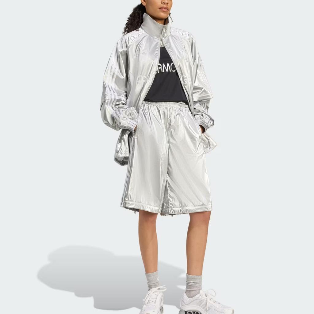 (WMNS) Adidas Adilenium Season 4 Team Geist Oversized Silver Track Top 'Silver Metallic' Women's KE9784
