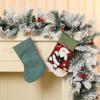 Large 3D Cartoon Flannel Christmas Stockings and Gift Bags