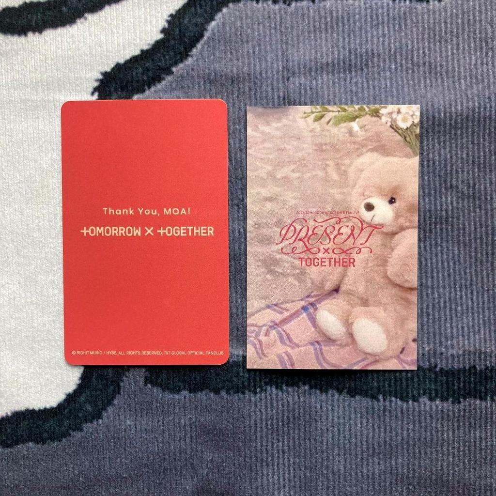 [USED] TXT MOAZONE FC Bonus Japan Performance Fan Live Beomgyu 2 Trading Cards