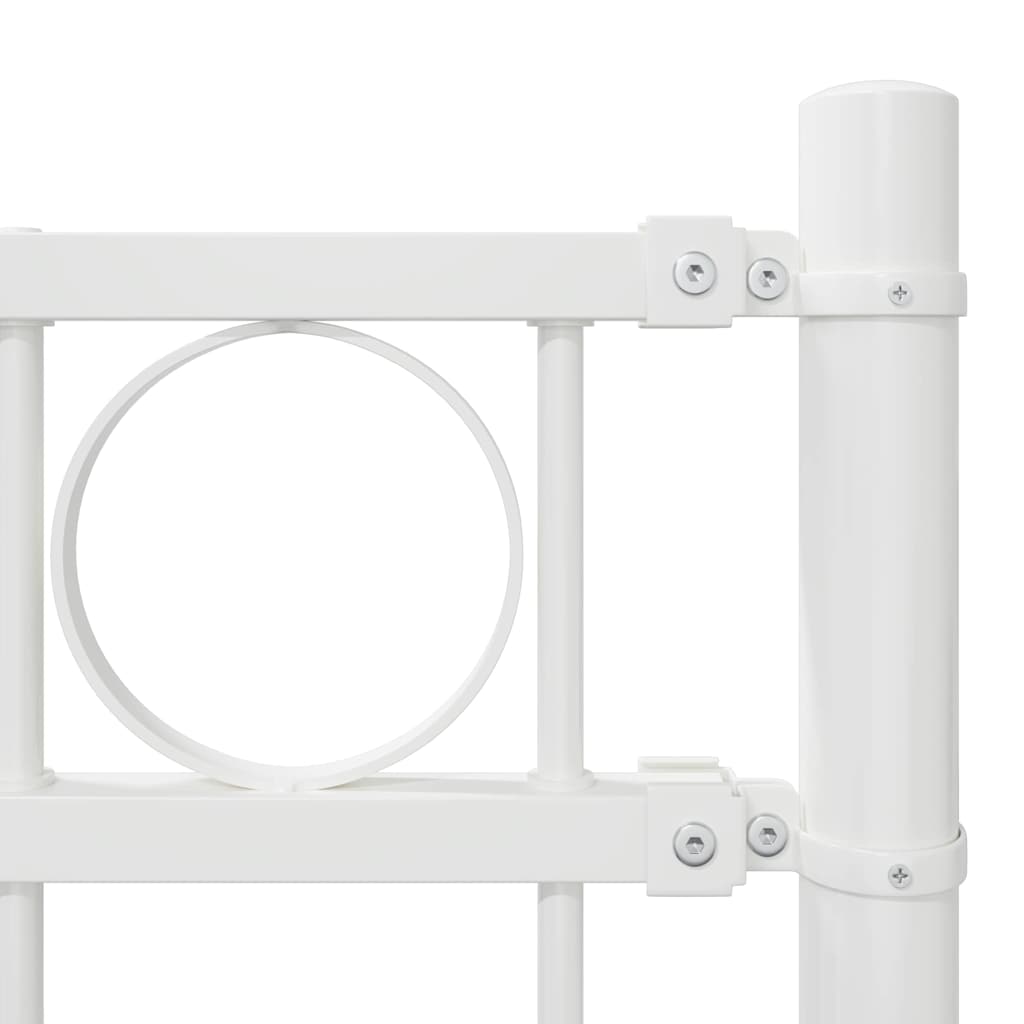 ASSEN Fence Panel White 170 x 170 cm Steel