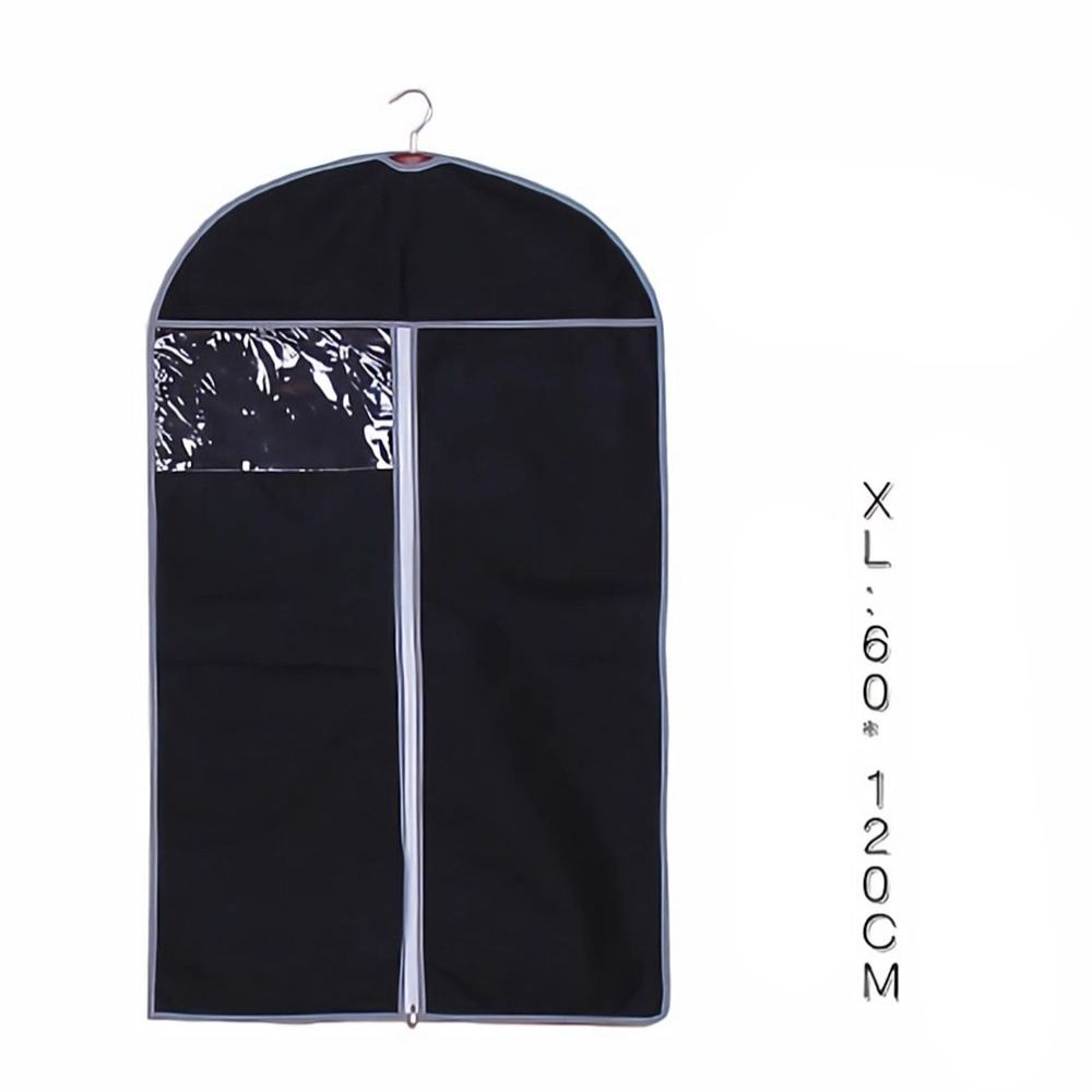 

Пальто из нетканого материала, пылезащитный костюм для хранения, пылезащитный чехол, сумка для одежды, защита для одежды XL чёрный