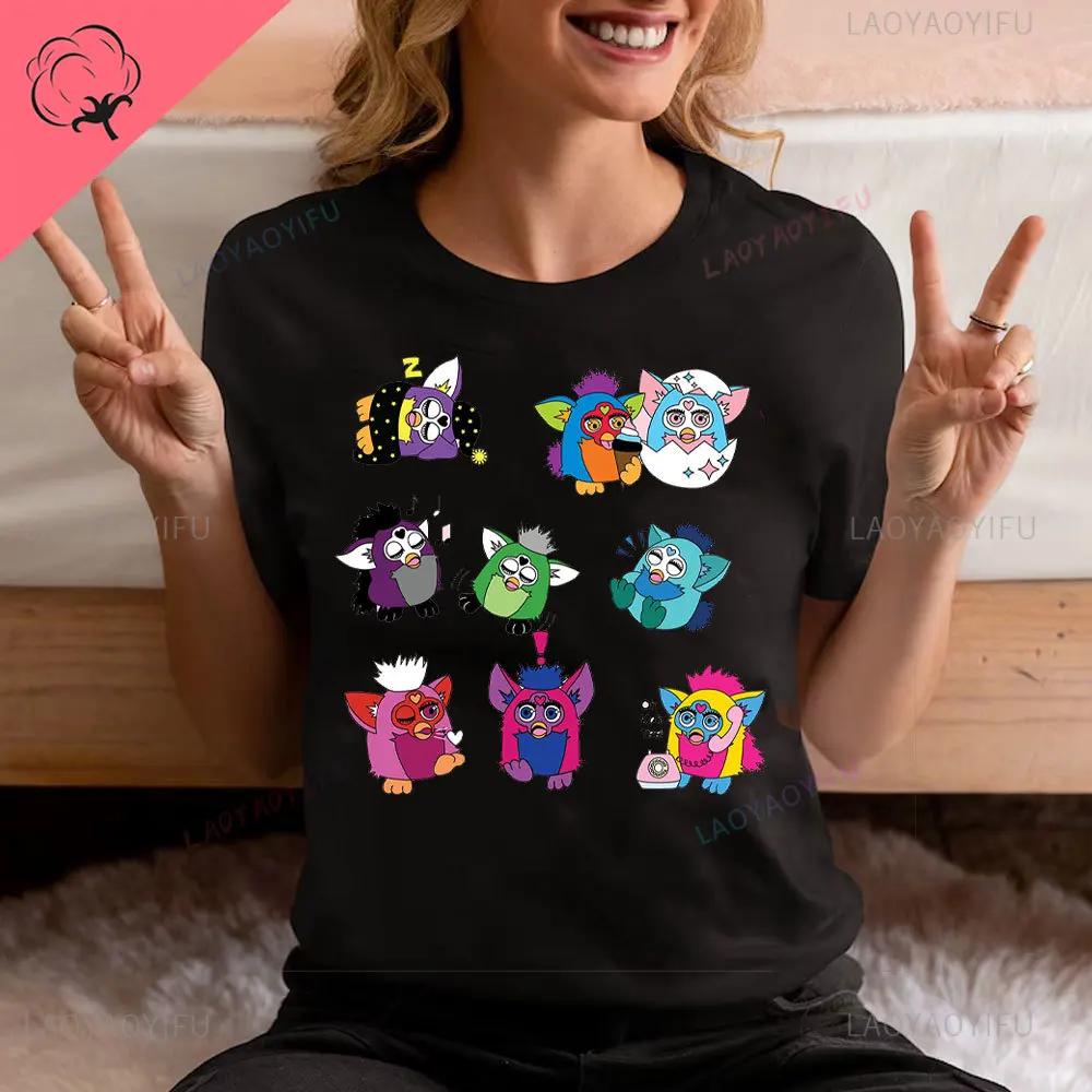 Furby Twilight Volturi New Moon Aro Caius Marcus The Volurby Funny Cartoon Classic Cotton T-Shirt  Tee Graphic T Shirts cotton