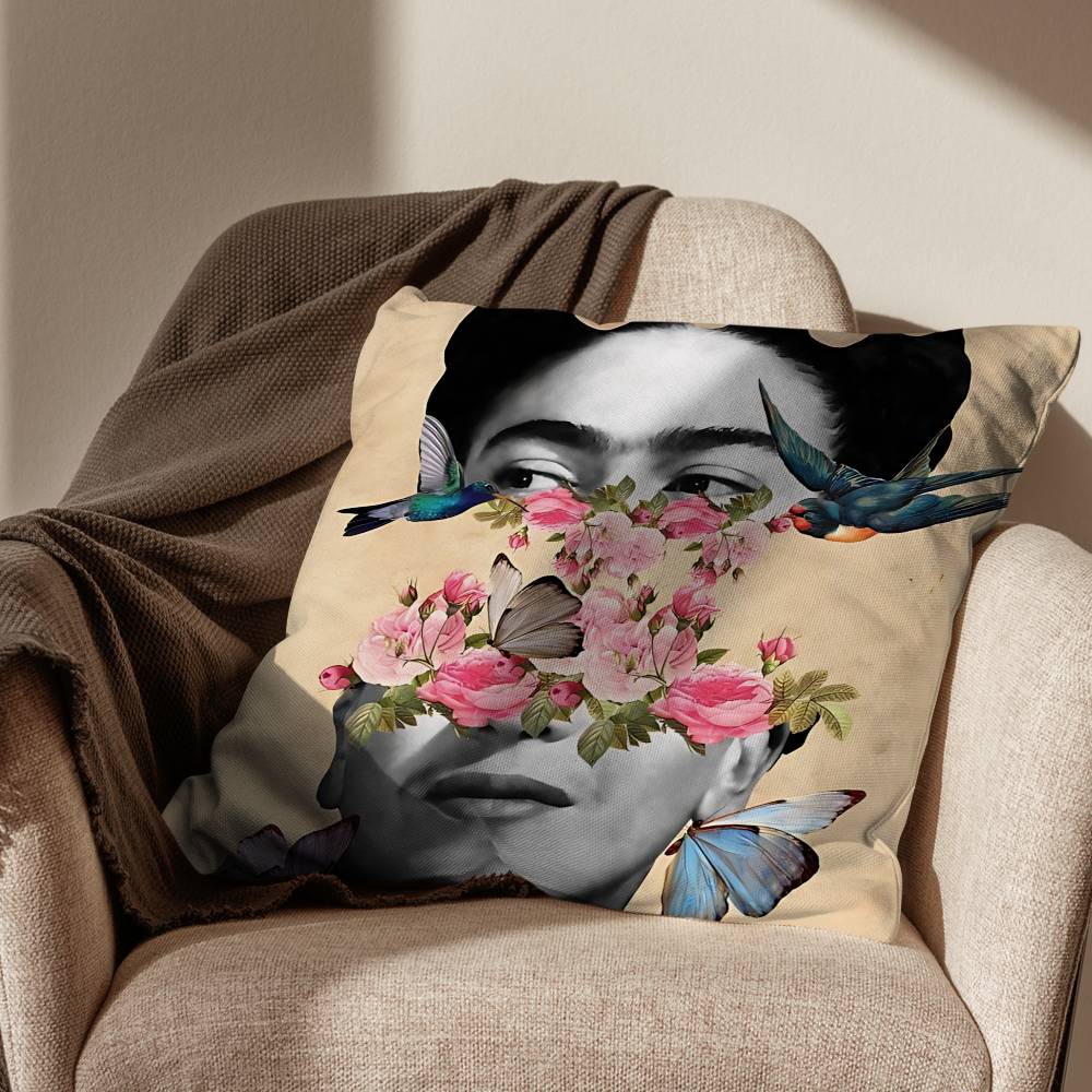 Printed Art Frida Kahlo pillow cover living room sofa cushion cover bedroom room bed pillow cover home decoration