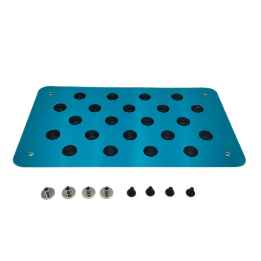 Aluminum alloy Car Non-slip Plate Carpet pedal Floor Mat Environmental Rubber Car Accessories Styling