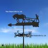 Weather Vane Ornament: Outdoor Wrought Iron Spray-Painted Roof Decoration Metal Craft