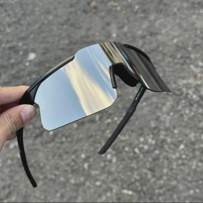 Occhiali da Sole Ciclismo & Escursionismo Antivento con Montatura Grande - Protezione UV, Design Unisex