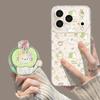 Green cat applies to Apple 17promax spring 16 magnetic iPhone15 holder 14 cute 13 mobile phone case