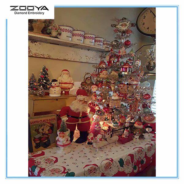 

ZOOYA Diy 5d Круглая / квадратная мозаика Живопись Алмазная вышивка Живопись Рождественская серия Вышивка крестиком Домашнее украшение