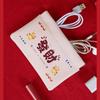 Printing Mini Cosmetic Bag New Year Red Glasses Bag Small Item Bag Lipstick Storage Bag  Girls