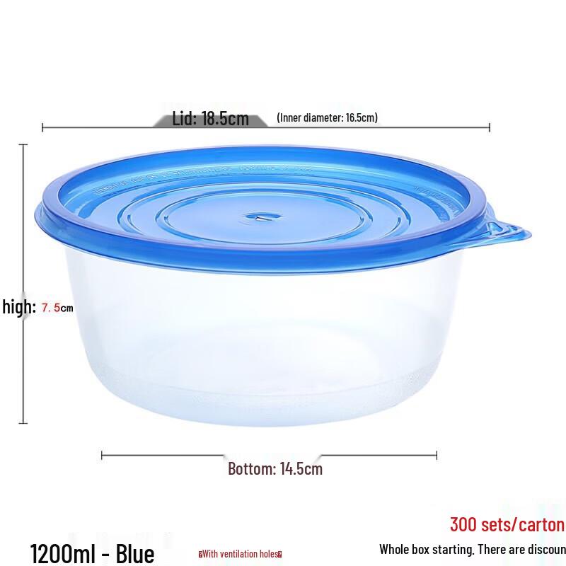 

Round Disposable Takeaway Food Containers