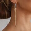 Stylish Double Tone Rose Ear Jewelry Comfortable Ear Rings Allergy Proof Alloy Ear Accessories For Daily Wear