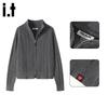 CHOCOOLATEit Women's Cable Knit Double-Zip Cardigan