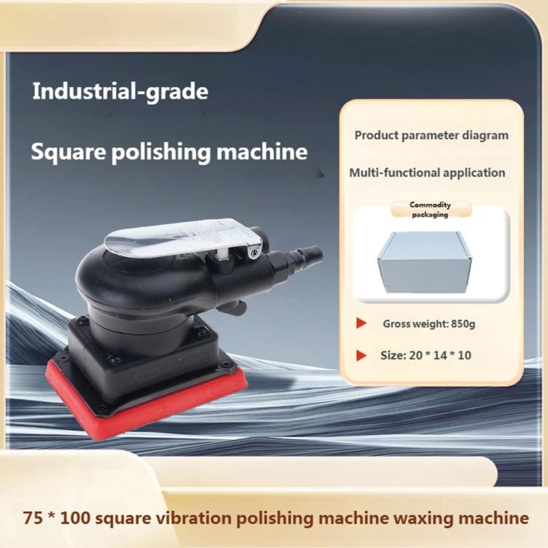 10000RPM Rectangular Air Sander Pneumatic Random Orbital Sander For Car Repair And Woodworking Applications