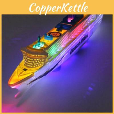 Cruise Ocean Liner Ship Electric Toys Flash Lights Sounds Kids Gift Christmas