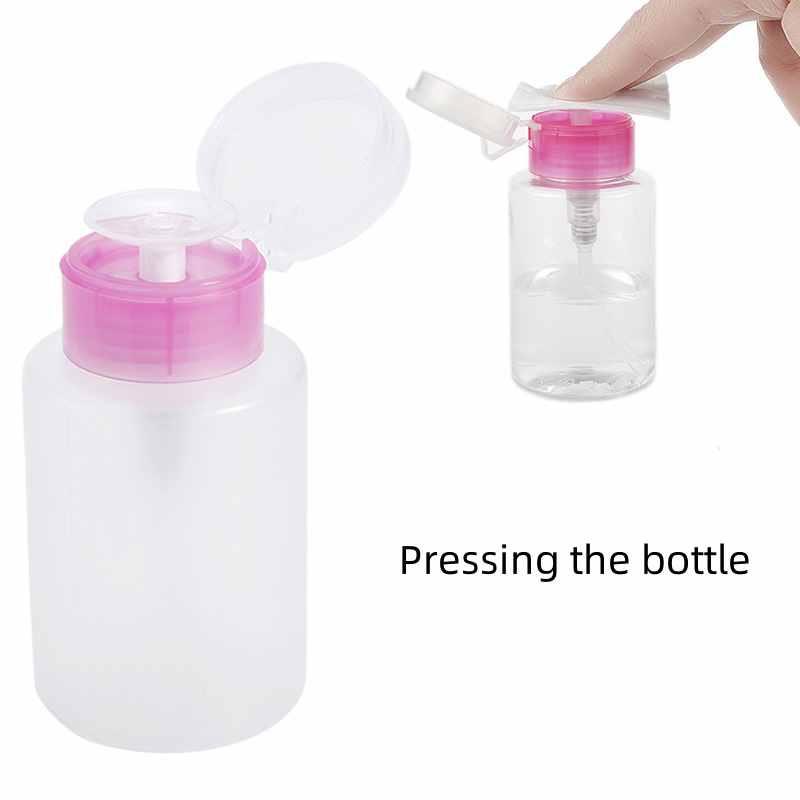 Pressurized Nail Tool Wash Bottle Nail Polish Remover And Water Absorbing Manicure Bottle Pink)