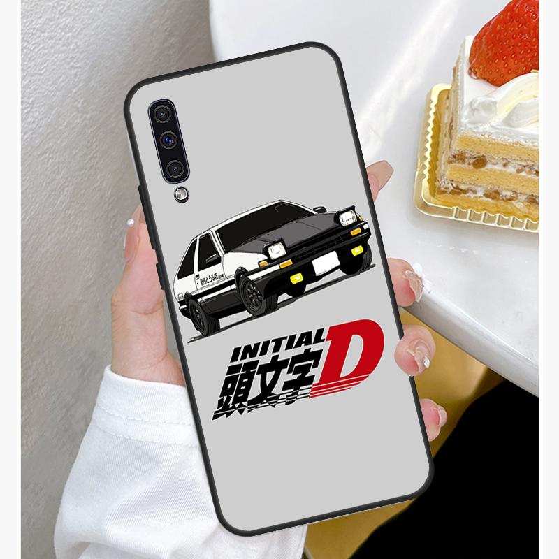 Initial D Car Case For Samsung A12 A32 A42 A52 A72 A52S A03S A21S A11 A31 A51 A71 A10 A50 A70 Full Cover
