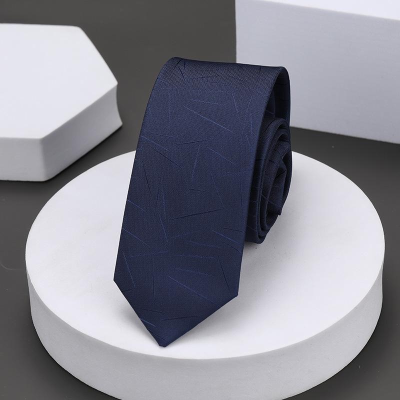 Korean Version Of Casual 5Cm Men'S And Women'S Business Dress Groom Wedding Stripe Hand Play Work Narrow Lazy Solid Color Tie