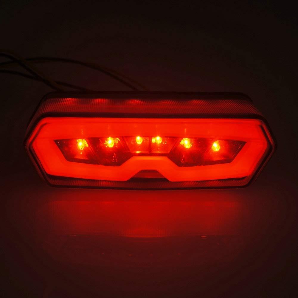 Motorcycle LED Brake Tail Light For Honda Grom MSX125 CBR650F 2014-2016 Rider LED Tail Lamp Smoke Rear Turn Signal