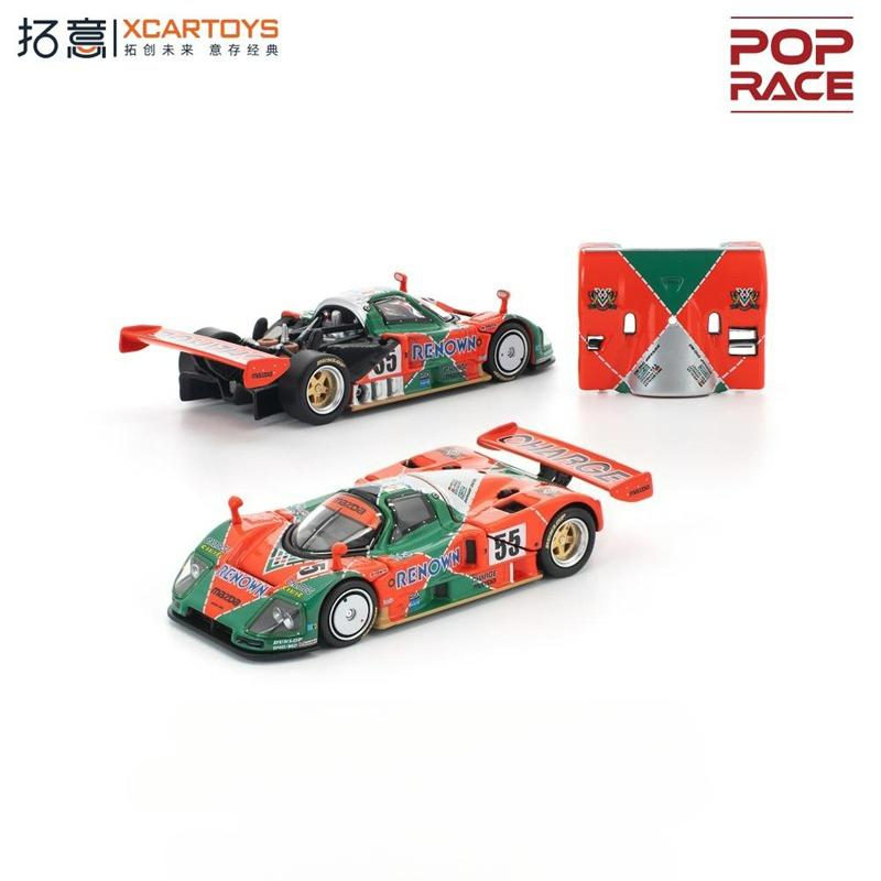 Linyi Toy Car Orange/Green Xcartoys X Pop Race 1:64 787B 1991 Le Mans Diecast Model Car