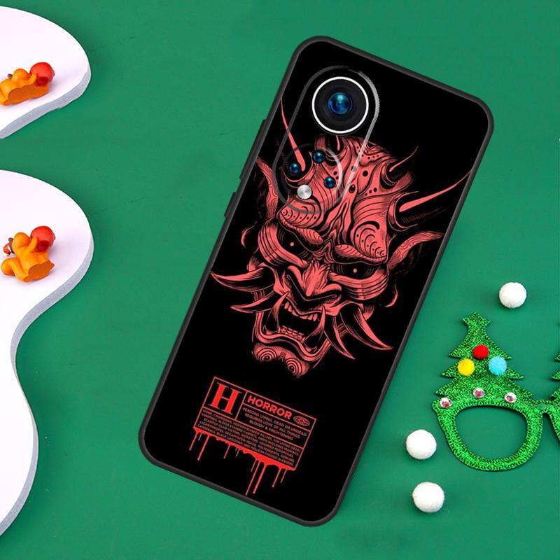 Hannya Demon Oni Case For Honor 200 Pro X9c X9b X9a X8a X8b X7a X6a X8 X9 50 70 90 Magic 5 6 7 Lite Cover