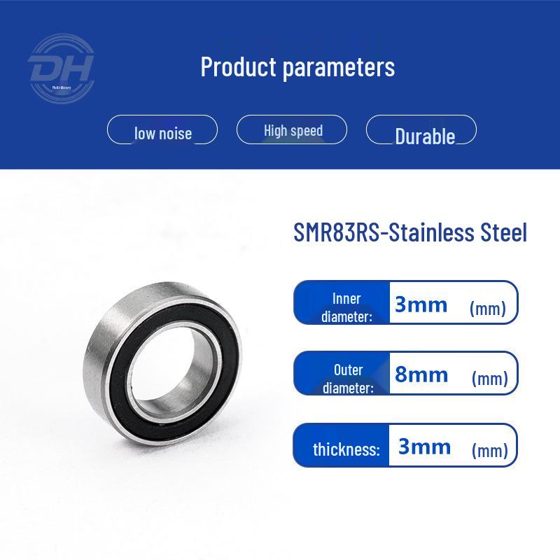 Rust-Proof Stainless Steel Miniature Pulley with Deep Groove Ball Bearing - Anti-Corrosion Gyroscope Ornament Accessory