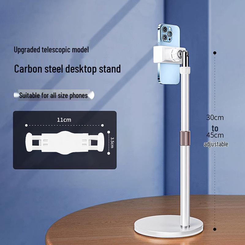 

Retractable Portable Phone Holder Stand for Overhead Shots and Live Streaming