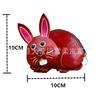 First Layer Cowhide Creative Bunny Change Bag Children'S Cute Cartoon Hand Bag Key Bag Birthday Gift