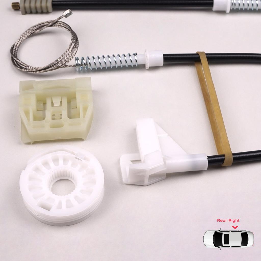 EWR548 Power Window Regulator Repair Set Rear Right Door for Skoda Octavia MK1 1U 1U2 1U5 2001-2010 4/5 Door Facelift 1U0839462B