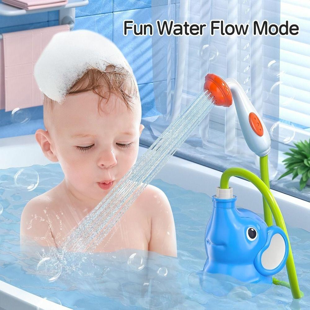 Watering Elephant Water Pump  Toy Sensory Play Waterfall Bathtub Toy  Pool Fun